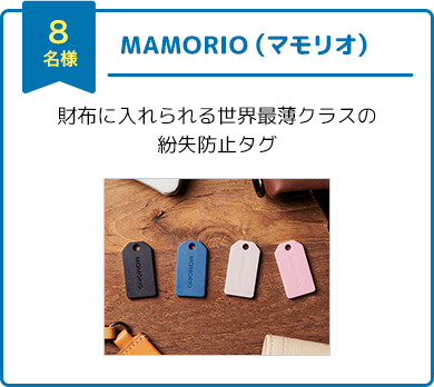 8名様　MAMORIO（マモリオ）