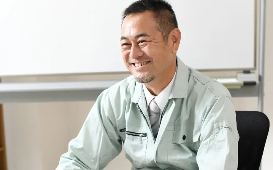 作業服を着たの男性